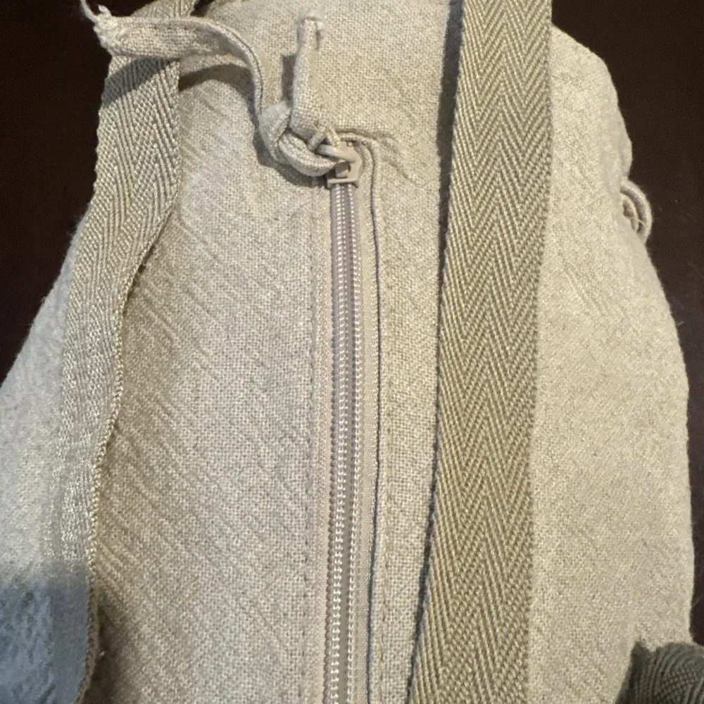 Zara Kitty Cat Bags Collection Beige Canvas Backpack With Plush Character